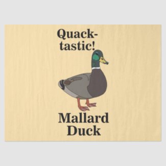 Mallard Quack-Tastic Duck  Tissue Paper