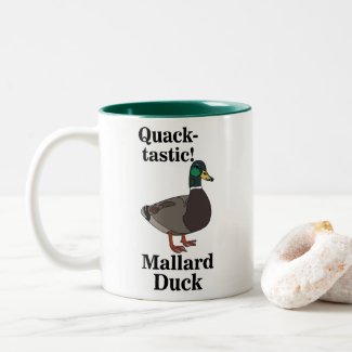 Mallard Quack-Tastic Duck  Two-Tone Coffee Mug