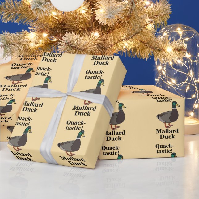 Mallard Quack-Tastic Duck  Wrapping Paper (Holidays)