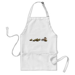 Mallard & seven ducklings Apron