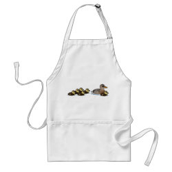 Mallard & six ducklings Apron