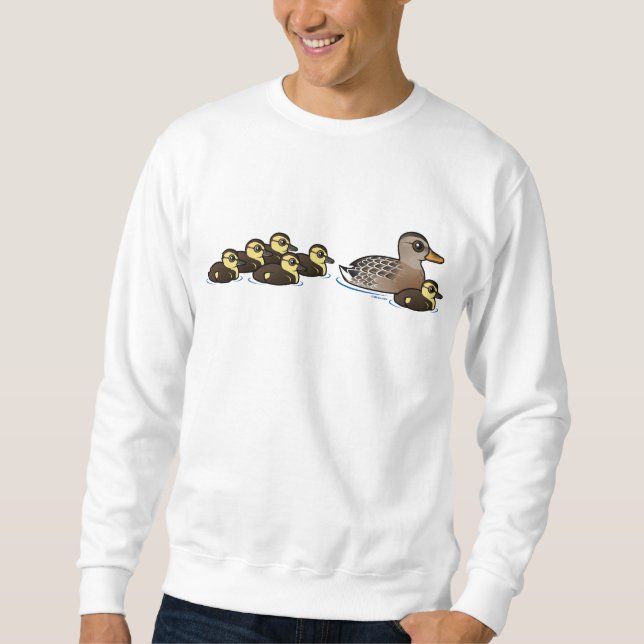Mallard & six ducklings sweatshirt (Front)