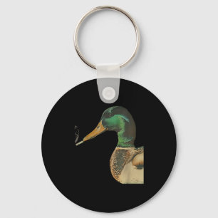 Mallard smoking cigarette meme funny mallard duck keychain