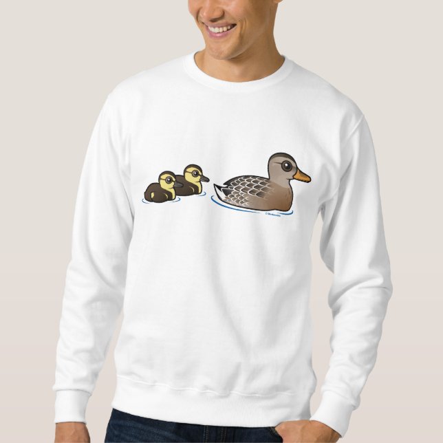 Mallard & two ducklings sweatshirt (Front)