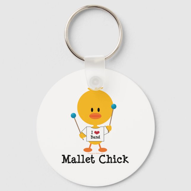Mallet Chick Keychain (Front)