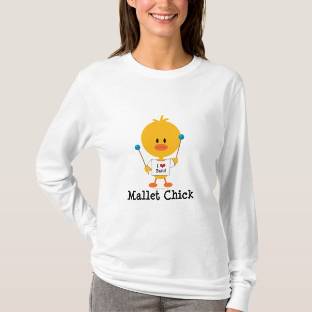 Mallet Chick Long Sleeve Tee Shirt (Front)