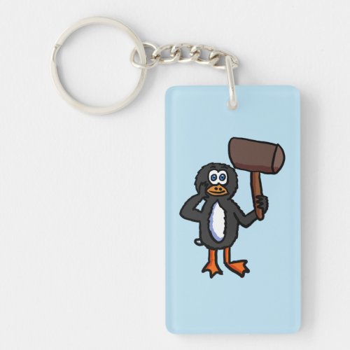Mallet Penguin Keychain
