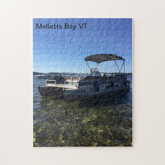Malletts Bay Pontoon Boat Puzzle (Vertical)