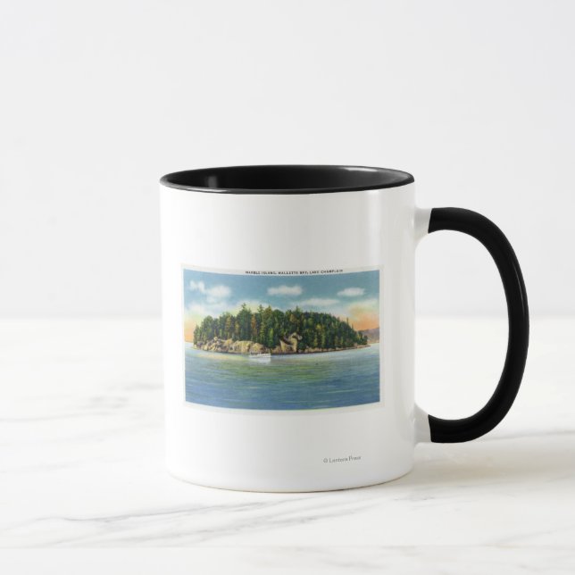 Malletts Bay View of Marble Island Mug (Right)