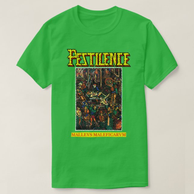 Mallevs Maleficarvm y Pestilence Old School Thrash T-Shirt (Design Front)