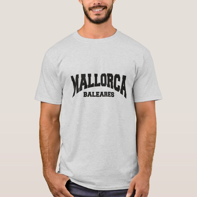 Mallorca Baleares lettering logo style design T-Shirt (Front)