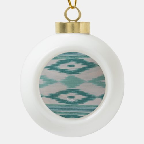 Mallorca Ceramic Ball Christmas Ornament