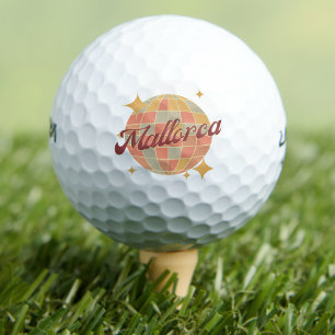 Mallorca City Spain Retro golfing resort  Golf Balls
