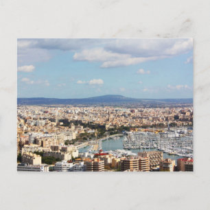 Mallorca cityscape postcard