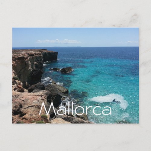 Mallorca Coast Balearic Islands Spain Postcard