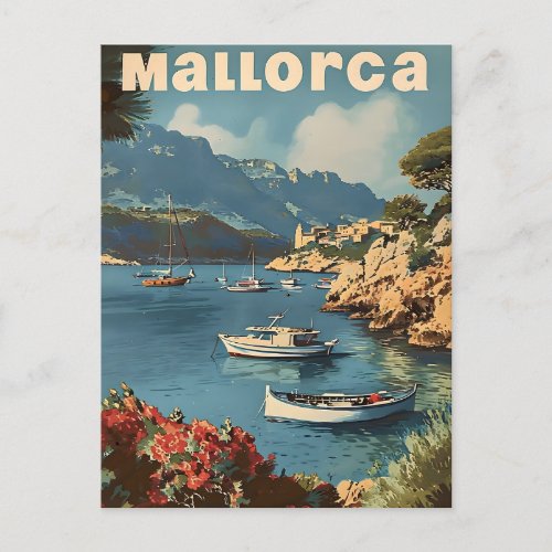 Mallorca Coastal Bliss Vintage Postcard