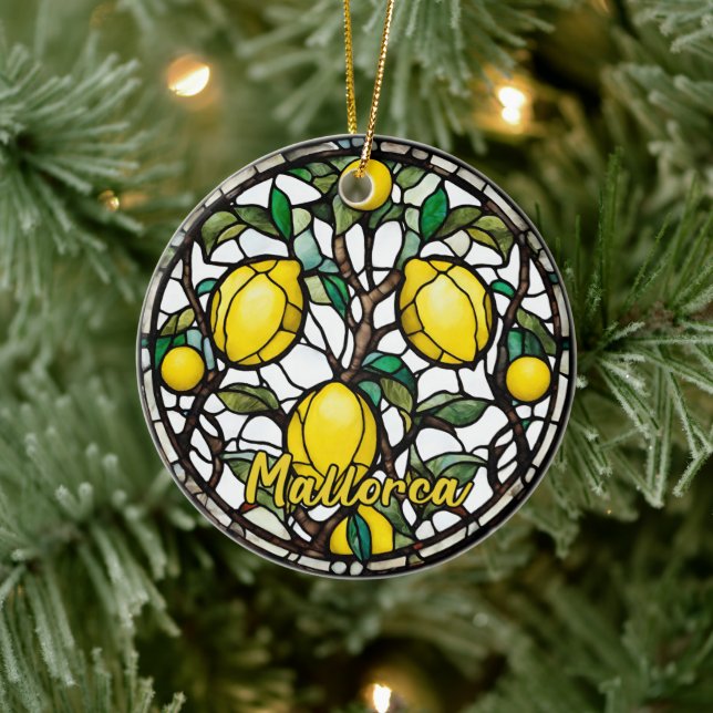 Mallorca Lemon Tree Ceramic Ornament (Tree)