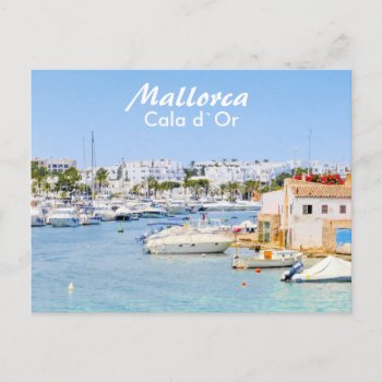 Mallorca Port Of Cala D`or Postcard by stdjura at Zazzle