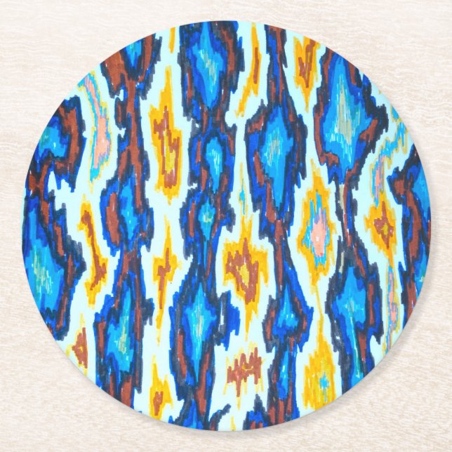  Mallorca Round Paper Coaster (Front)