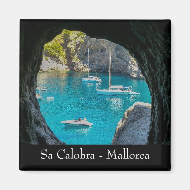 Mallorca Sa Calobra Bay Souvenir Magnet (Front)