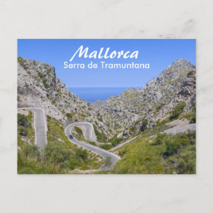Mallorca Serra de Tramuntana Mountain Road Postcard