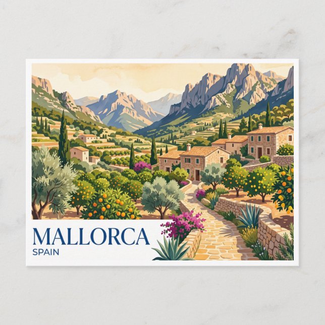Mallorca Sóller Spain Postcard (Front)