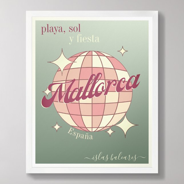 Mallorca spain balearic Island modern Poster (Creator Uploaded)