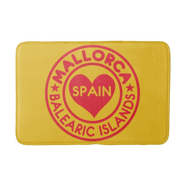 Mallorca Spain bath mats (Front)