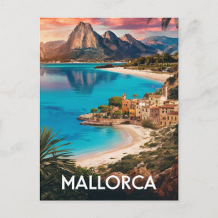 Mallorca, Spain Beach Travel Postcard