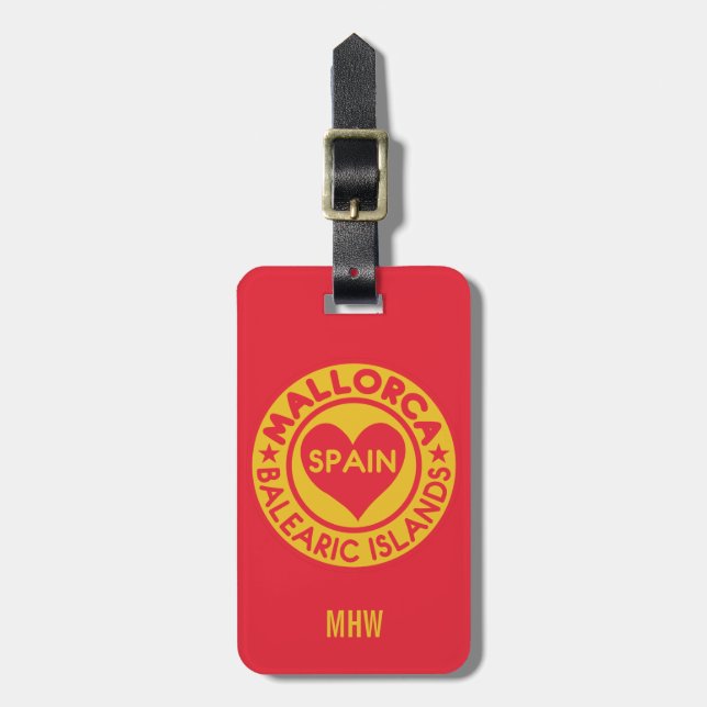 MALLORCA Spain custom luggage tag (Front Vertical)