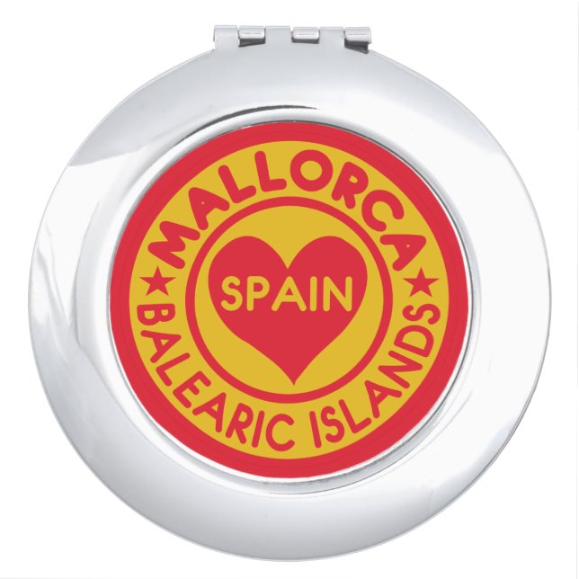 Mallorca Spain pocket mirror (Front)