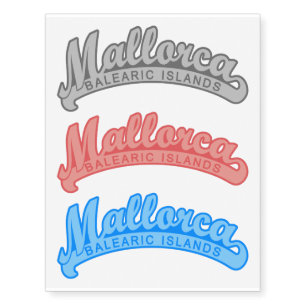 MALLORCA Spain temporary tattoos