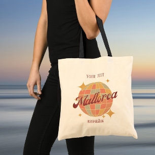 Mallorca Spain vacation Retro beach Tote Bag