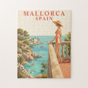 Mallorca Spain Vintage Travel Puzzle