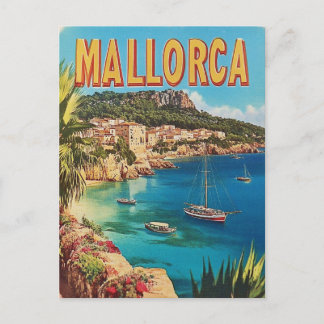 Mallorca vintage postcard