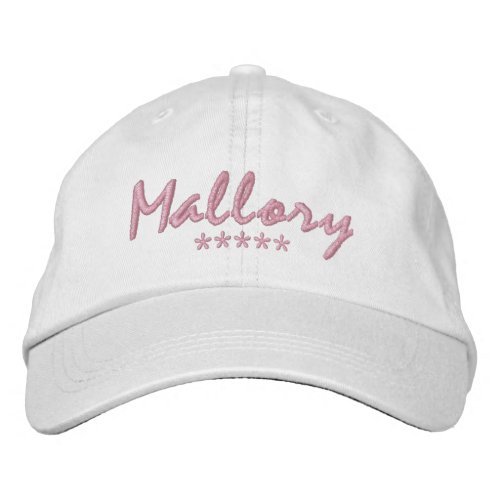 Mallory Name Embroidered Baseball Cap