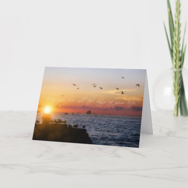MALLORY SQUARE SUNSET Greeting Card (Front)