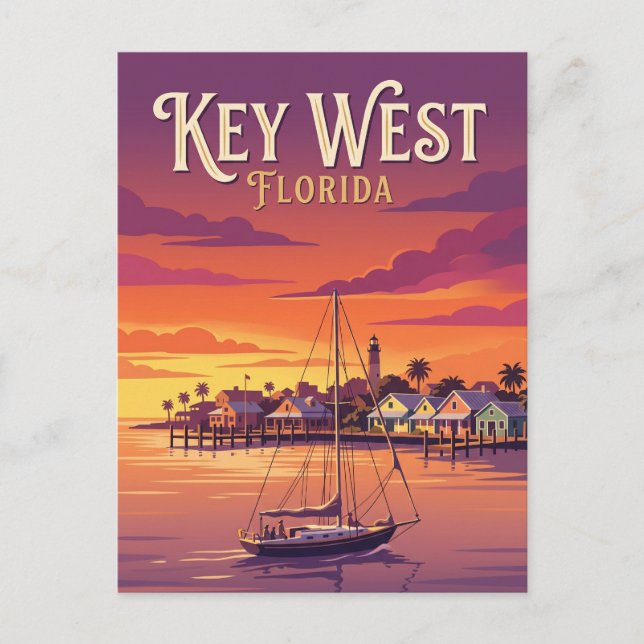 Mallory Square USA Postcard (Front)