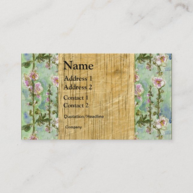Mallow and Wood Business Card (Front)