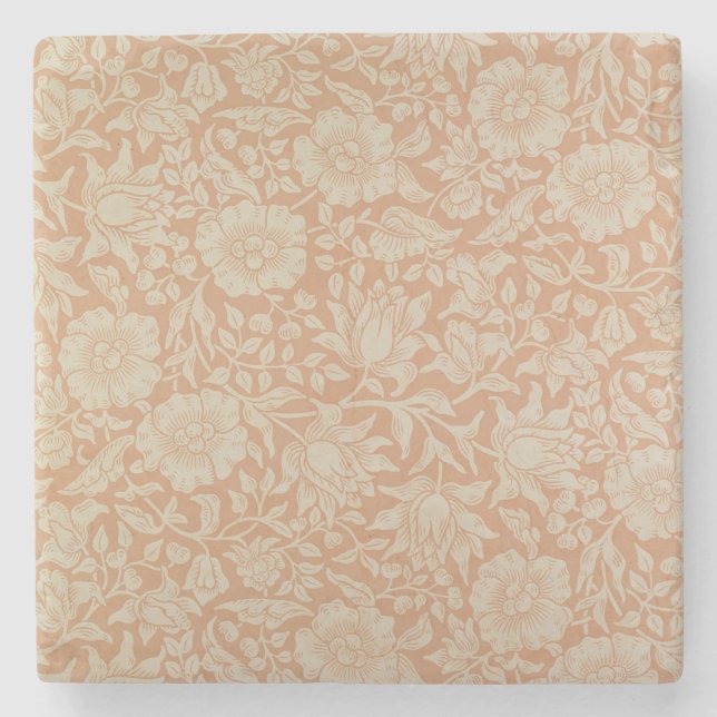 'Mallow' wallpaper design Stone Coaster (Front)