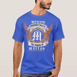 Malloy Name Shirt Never Underestimate The Power Of