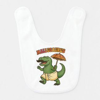 mallusaurus baby dino kerala baby bib