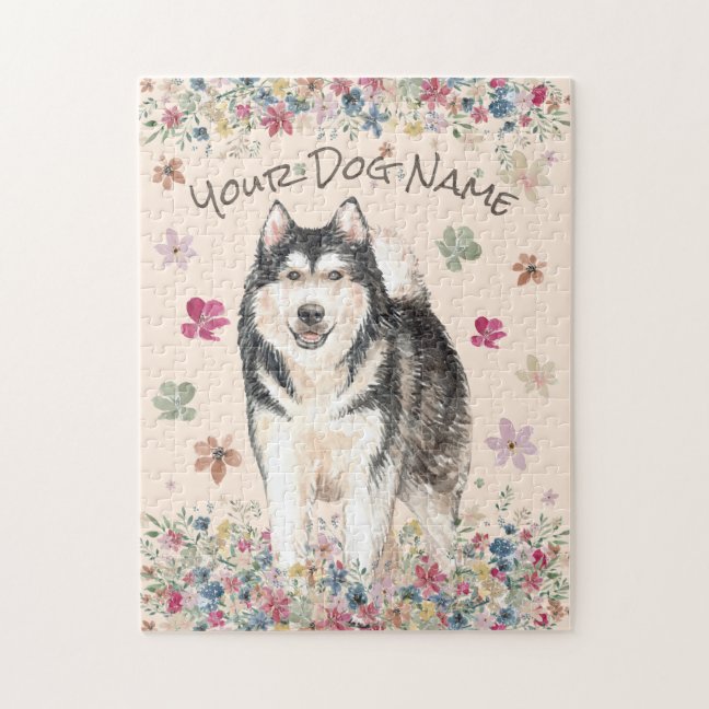 Mally Alaskan Malamute Dog Jigsaw Puzzle