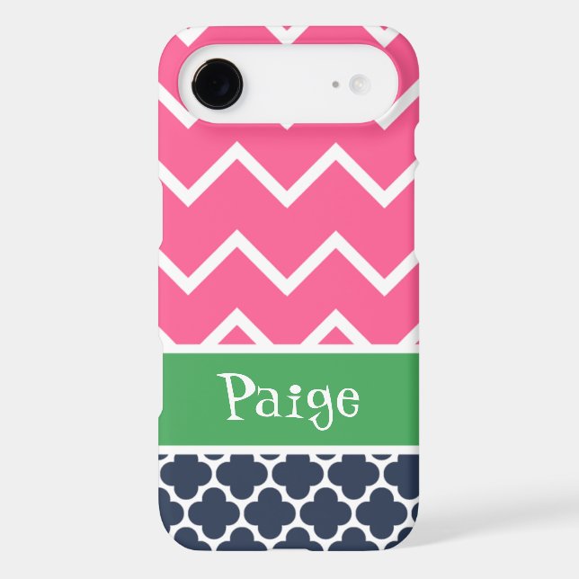 Mally Mac Chevron Quatrefoil Preppy iPhone 6 case (Back)
