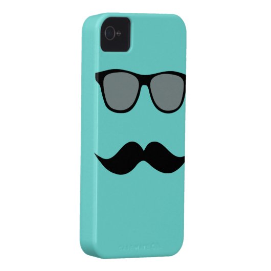 Mally Mac Sunglasses & Mustache iPhone Case (Back/Right)