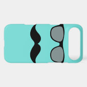 Mally Mac Sunglasses & Mustache iPhone Case (Back (Horizontal))