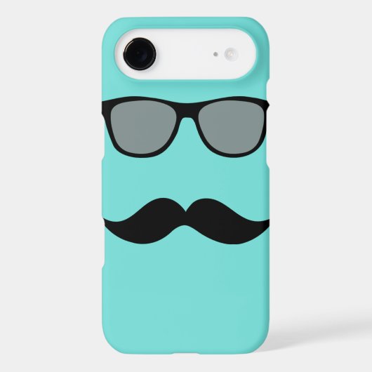 Mally Mac Sunglasses & Mustache iPhone Case (Back)