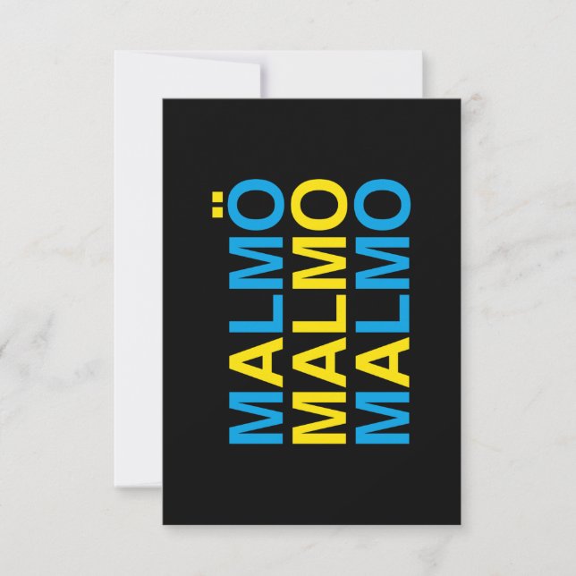 Malmo Swedish Flag (Front)