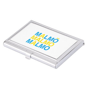 Malmo Swedish Flag Business Card Case