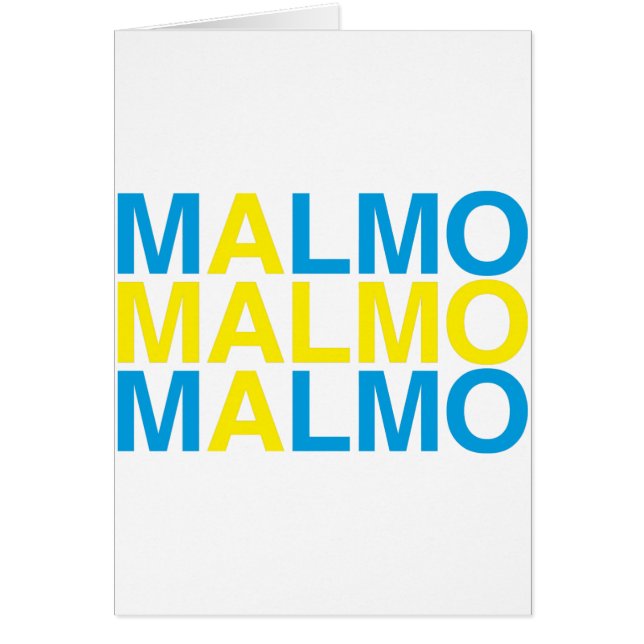 Malmo Swedish Flag Cards (Front)